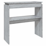 Vidaxl wandtafel 80x30x80 cm bewerkt hout grijs sonoma eikenkleurig