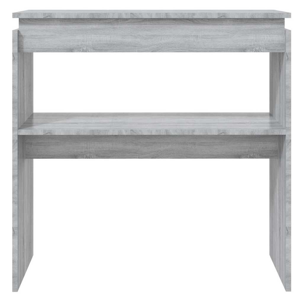 Vidaxl wandtafel 80x30x80 cm bewerkt hout grijs sonoma eikenkleurig