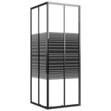 Vidaxl Ducha Cubicle Stripes 70x70x180 cm ESG Negro