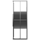 Vidaxl Ducha Cubicle Stripes 70x70x180 cm ESG Negro