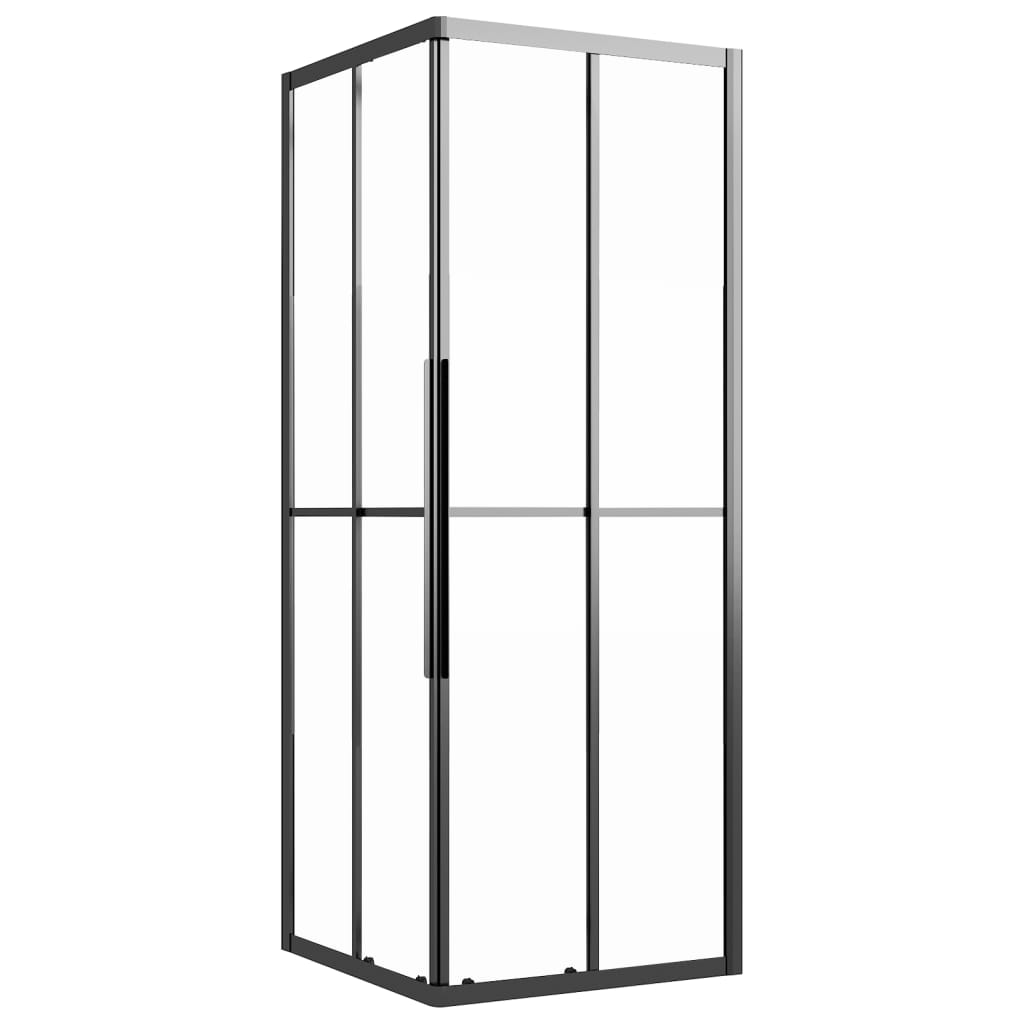 Vidaxl shower cubicle 70x70x180 cm matte ESG black