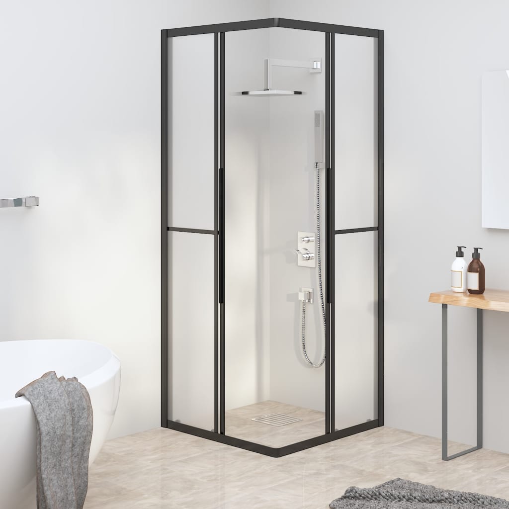 Vidaxl shower cubicle 70x70x180 cm matte ESG black