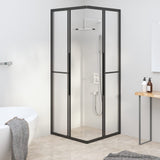 Vidaxl Shower Cubicle 80x80x180 cm Matte ESG Negro