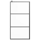 Vidaxl Walk-In Walk Murn 100x195 cm Matte Esg Verre noir