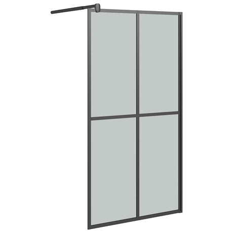 Vidaxl Walk -In -Duschbildschirm 100x195 cm dunkler Temperament