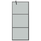 Vidaxl Walk-in Duschwand 80x195 cm dunkler ESG-Glas schwarz