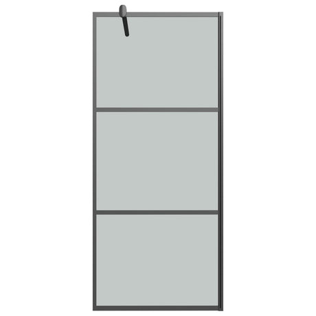 Vidaxx begehbare Duschabtrennung 80x195 cm dunkles ESG-Glas schwarz