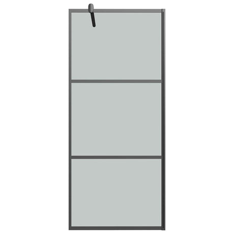 Vidaxx begehbare Duschabtrennung 90x195 cm dunkles ESG-Glas schwarz