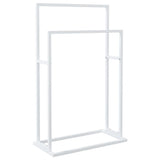 VIDAXL -Handtuchregal 48x24x78,5 cm Eisen weiß abgelöst