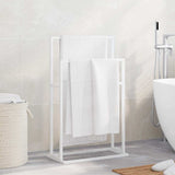 VIDAXL -Handtuchregal 48x24x78,5 cm Eisen weiß abgelöst