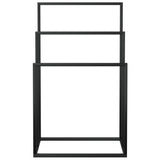 Vidaxl Handduchsuch Rack déi m 48x24x79 cm SUCK Schwaarz