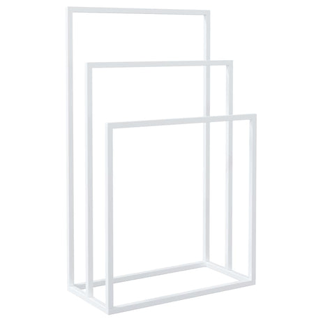 VIDAXL -Handtuchregal 48x24x79 cm Eisen weiß abgelöst
