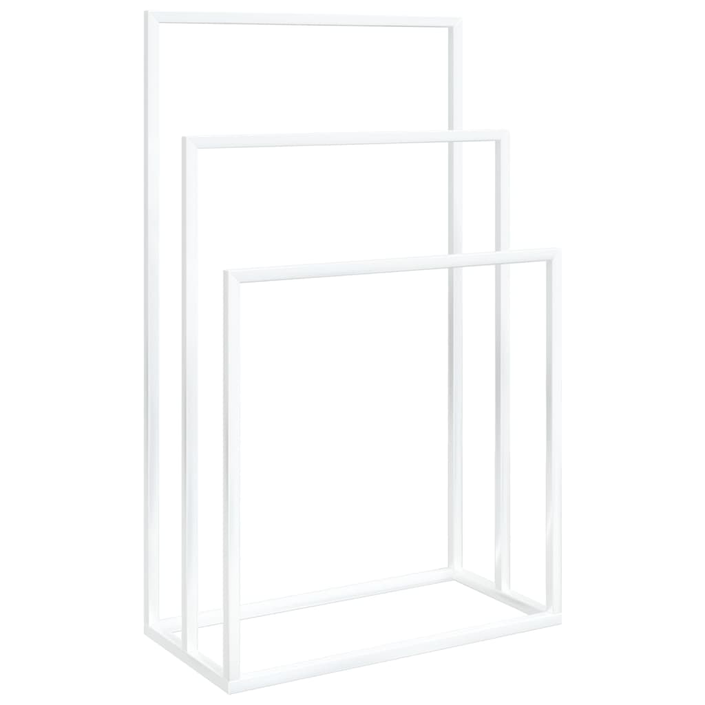 Vidaxl Handduchsuch Rack déi m 48x24x79 cm Wäiss