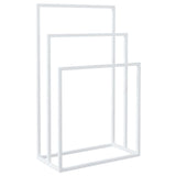 VIDAXL -Handtuchregal 48x24x79 cm Eisen weiß abgelöst
