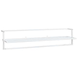 Vidaxl -Handtuchregal 95x25x22 cm Eisenweiß