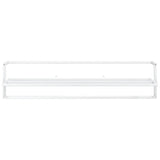 Estante de toalla Vidaxl 95x25x22 cm de hierro blanco