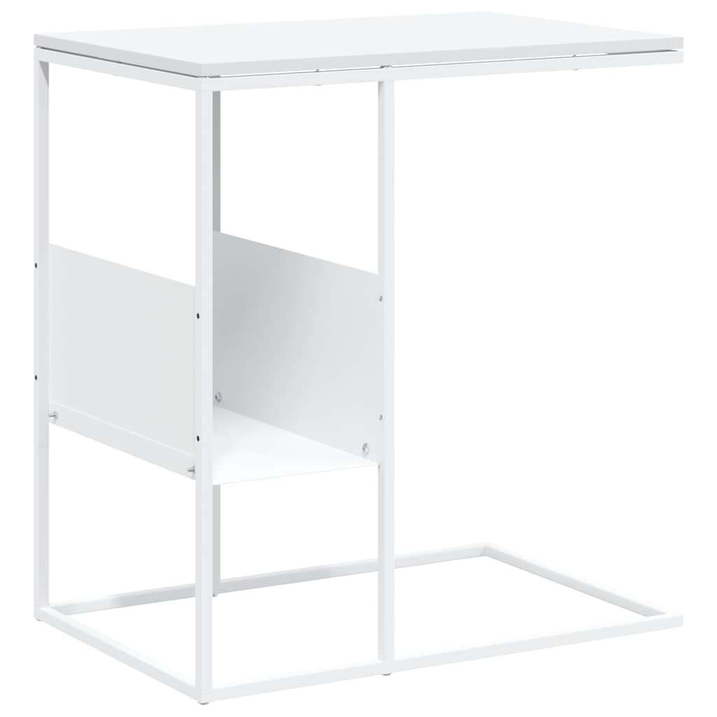 Vidaxl bijzettafel 55x36x59,5 cm bewerkt hout wit