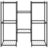 Vidaxl Blumenstandard 83x25x80 cm Eisenschwarz