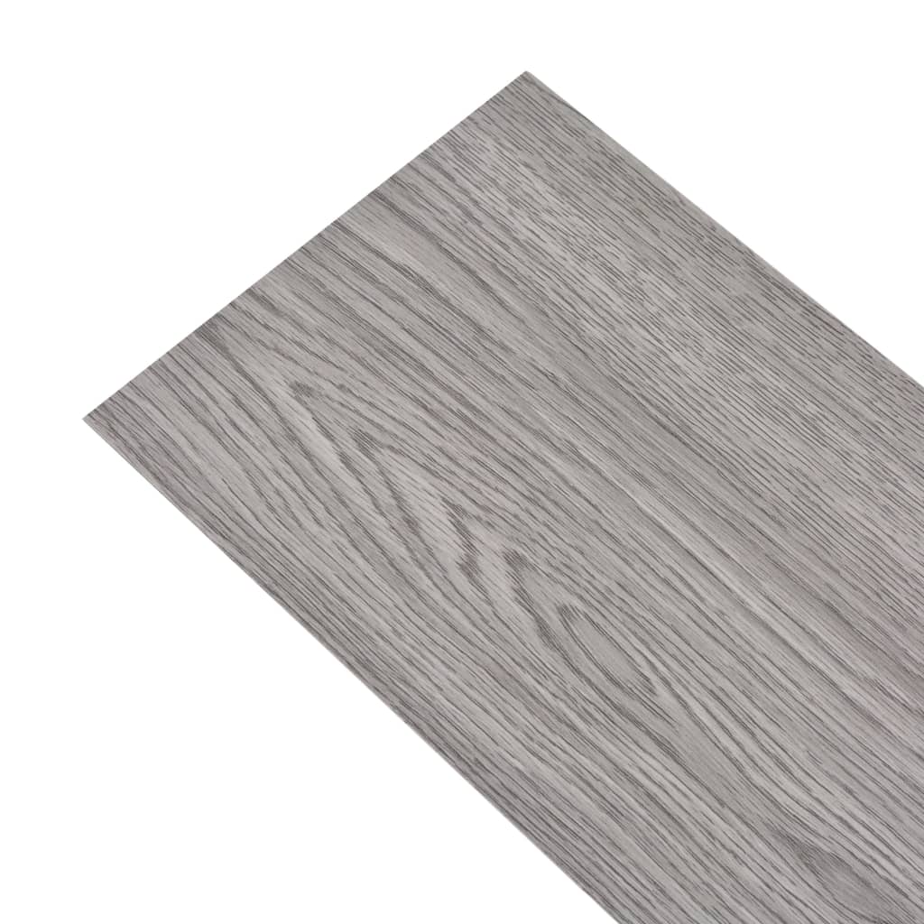 Vidaxl Floorboards Selvlavt 2,51 m² 2 mm PVC mørkegrå