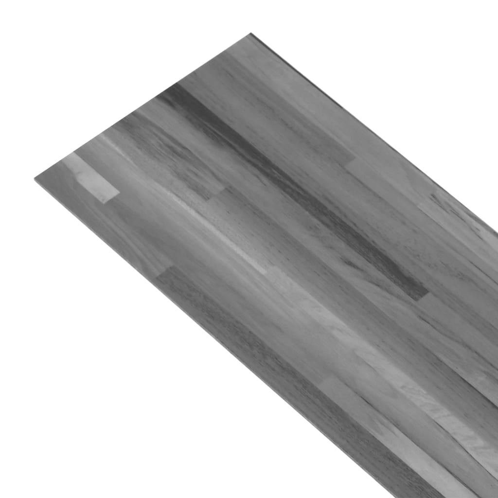 Vidaxl Floorboards Self -adhesive 2.51 m² 2 mm PVC Striped Gray