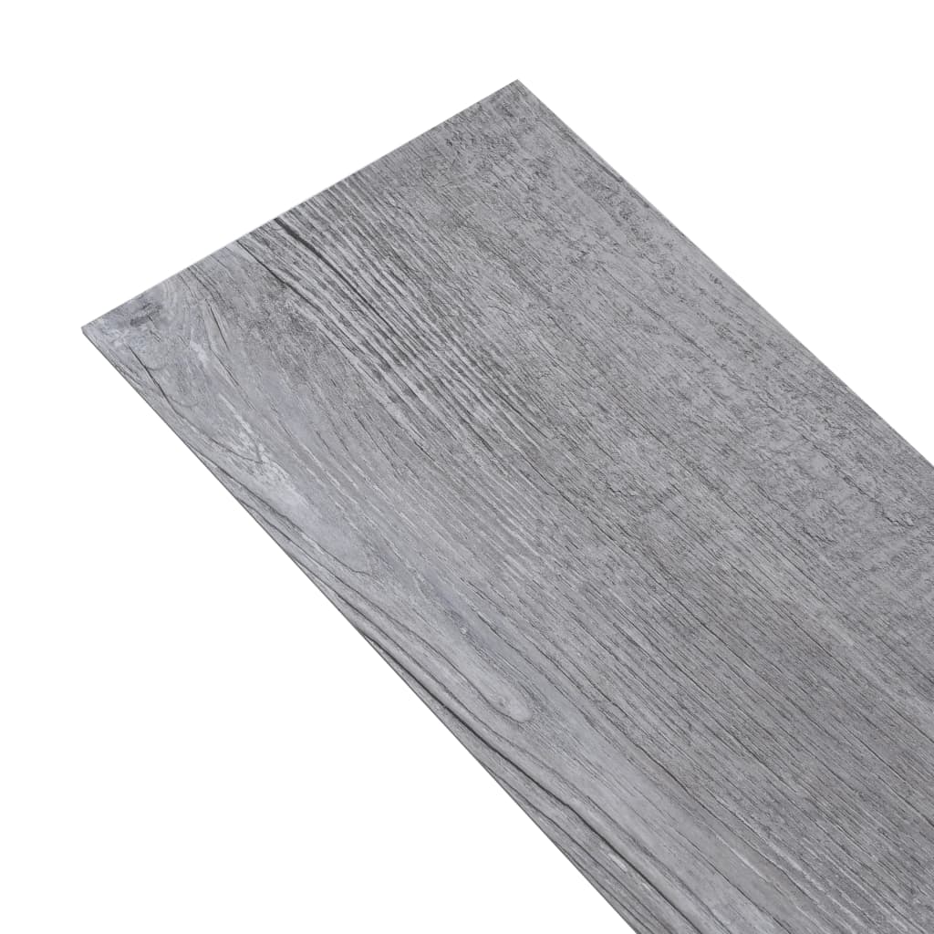 Vidaxl golvbrädor självhäftande 2,51 m² 2 mm pvc mat trä grå