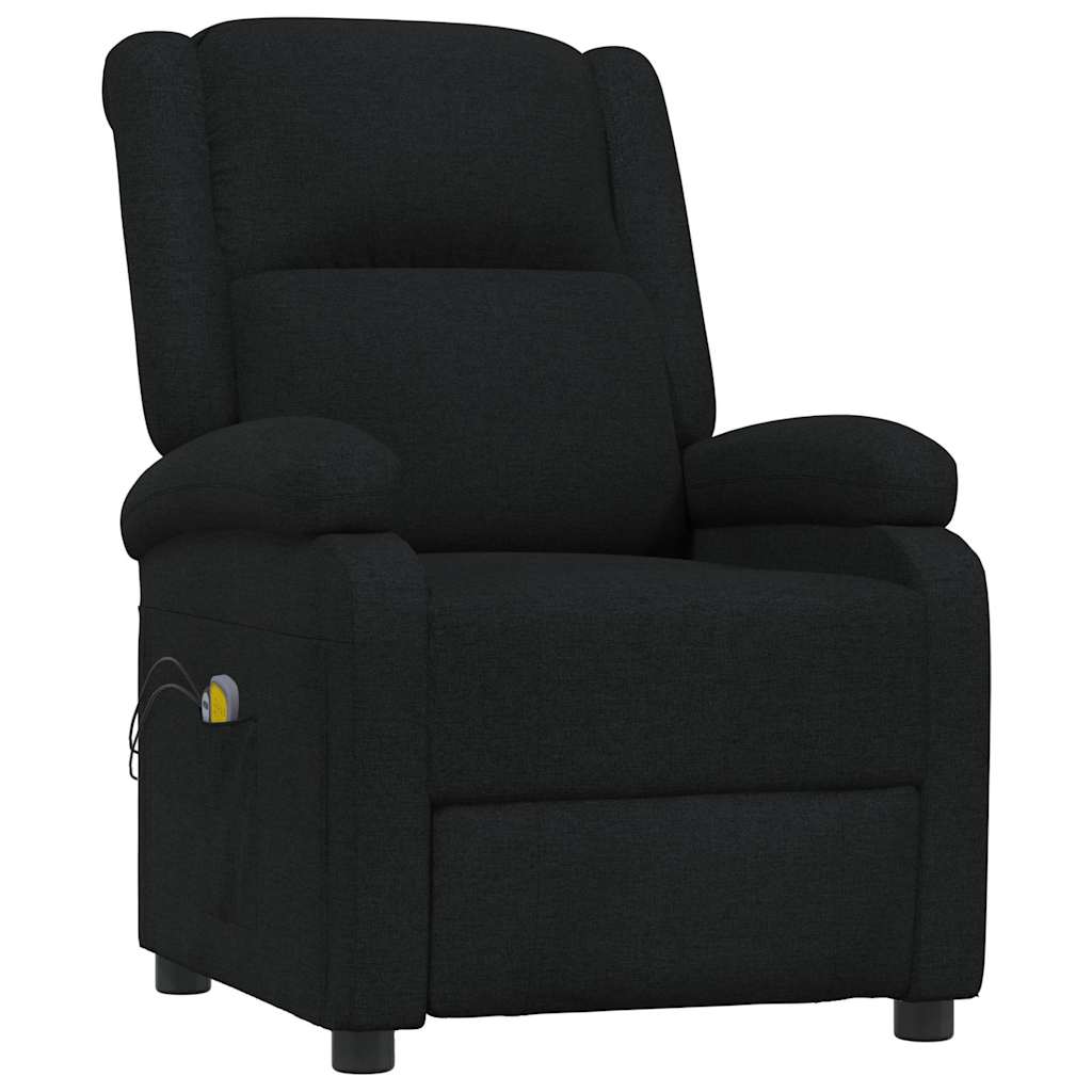 Vidaxl massagestoel elektrisch stof zwart