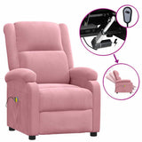 Vidaxl massagestoel elektrisch fluweel roze