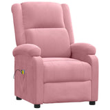 Vidaxl massagestoel elektrisch fluweel roze