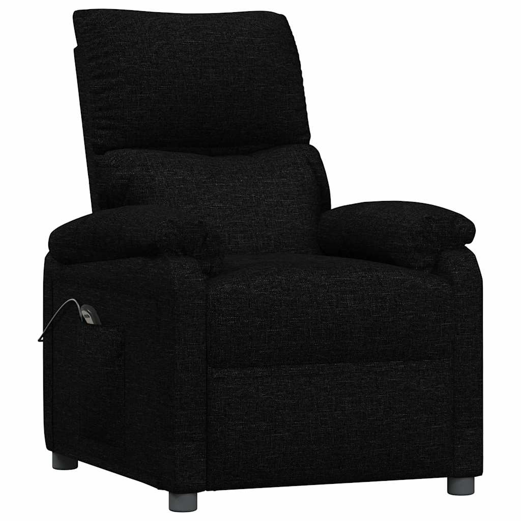 Vidaxl fauteuil verstelbaar elektrisch stof zwart
