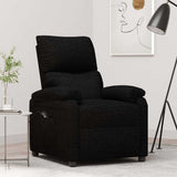 Vidaxl fauteuil verstelbaar elektrisch stof zwart