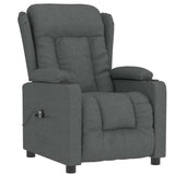 Vidaxl fauteuil elektrisch verstelbaar stof donkergrijs