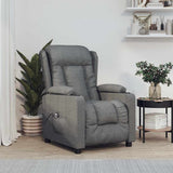 Vidaxl fauteuil elektrisch verstelbaar stof donkergrijs