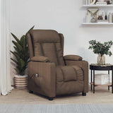 Vidaxl fauteuil verstelbaar elektrisch stof bruin