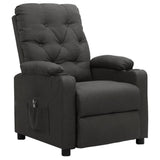 Vidaxl fauteuil elektrisch verstelbaar stof donkergrijs