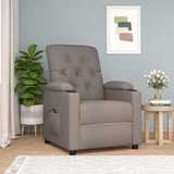 Vidaxl fauteuil verstelbaar elektrisch stof taupe