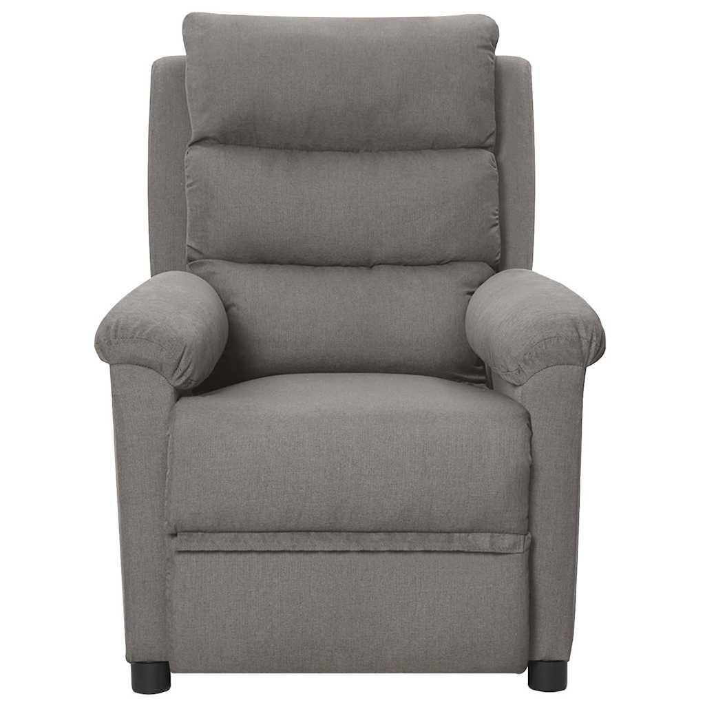 Vidaxl fauteuil elektrisch verstelbaar stof lichtgrijs