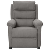 Vidaxl fauteuil elektrisch verstelbaar stof lichtgrijs