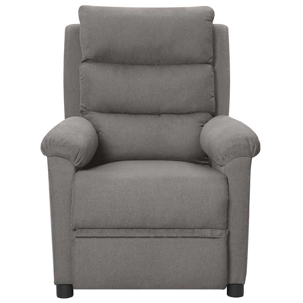 Vidaxl massagestoel elektrisch stof lichtgrijs