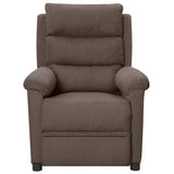 Vidaxl massagestoel elektrisch stof taupe