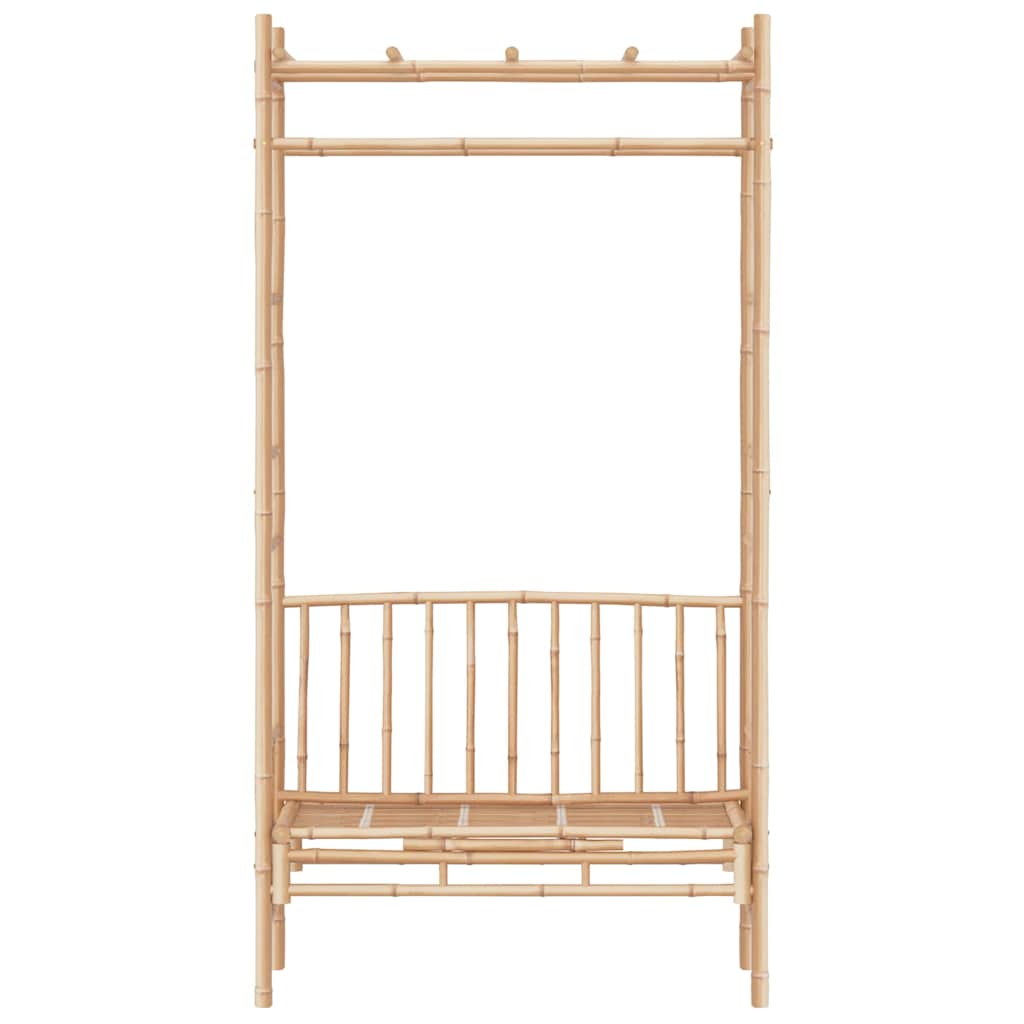 Vidaxl tuinbank met pergola 116 cm bamboe