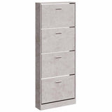 Vidaxx Schuhschrank 59x17x150 cm Holzwerkstoff betongrau