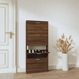 VidaXL shoe cabinet 59x17x150 cm Cut wood brown oak color