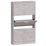 Vidaxl Schuhschrank 59x17x108 cm verarbeiteter Holzbetonpreis