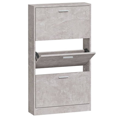 Vidaxl Schuhschrank 59x17x108 cm verarbeiteter Holzbetonpreis
