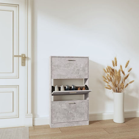 Vidaxl Schuhschrank 59x17x108 cm verarbeiteter Holzbetonpreis
