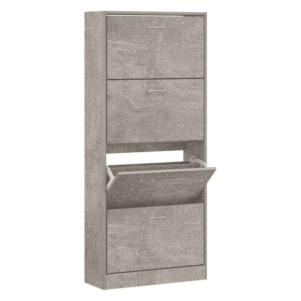 Vidaxl Cabinet di scarpe 63x24x147 cm Prezzo in legno trasformato in legno