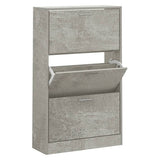 VidaXL shoe cabinet 63x24x103 cm processed wood concrete price