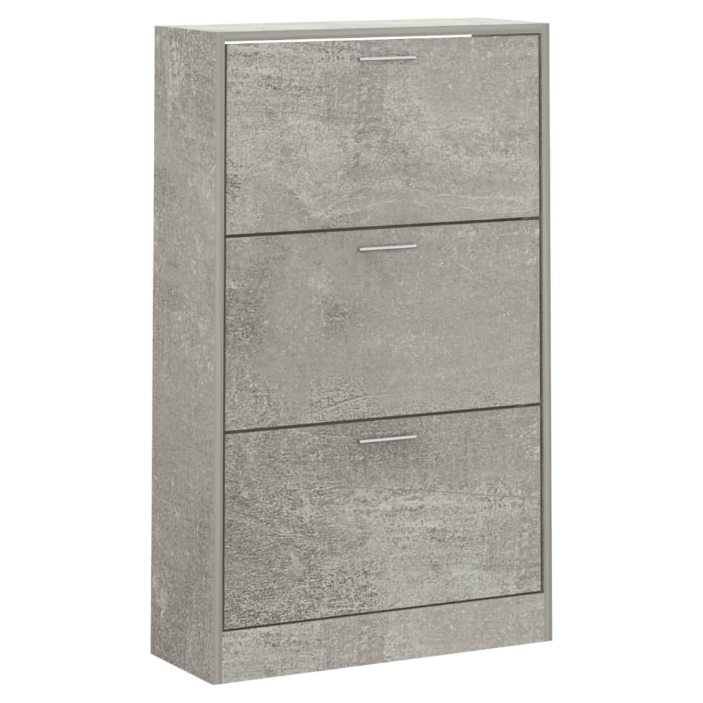 VidaXL shoe cabinet 63x24x103 cm processed wood concrete price