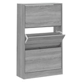 Vidaxl Shoe Cabinet 63x24x103 cm Property Wood Grey Sonoma