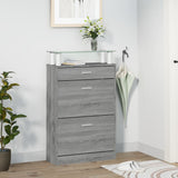 VIDAXL -Schuhschrank 63x24x104 cm Eigenschaften Holzgrau Sonoma Eiche Farbe
